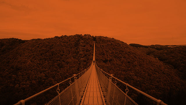 Bridge over canyon