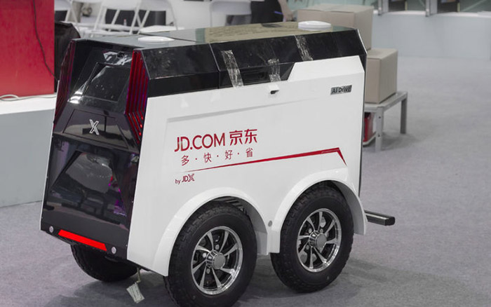 jingdong's unmanned express vehicle