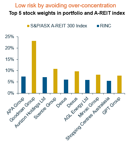 RINC - Top 5 stock weights