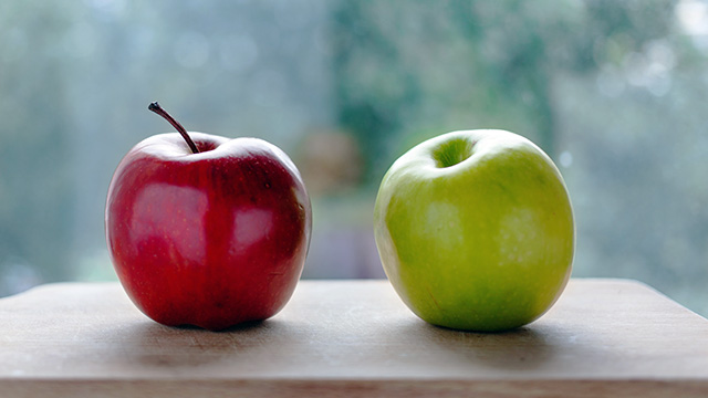 Apple v apples