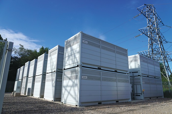 A vanadium flow-battery installation at a power plant.