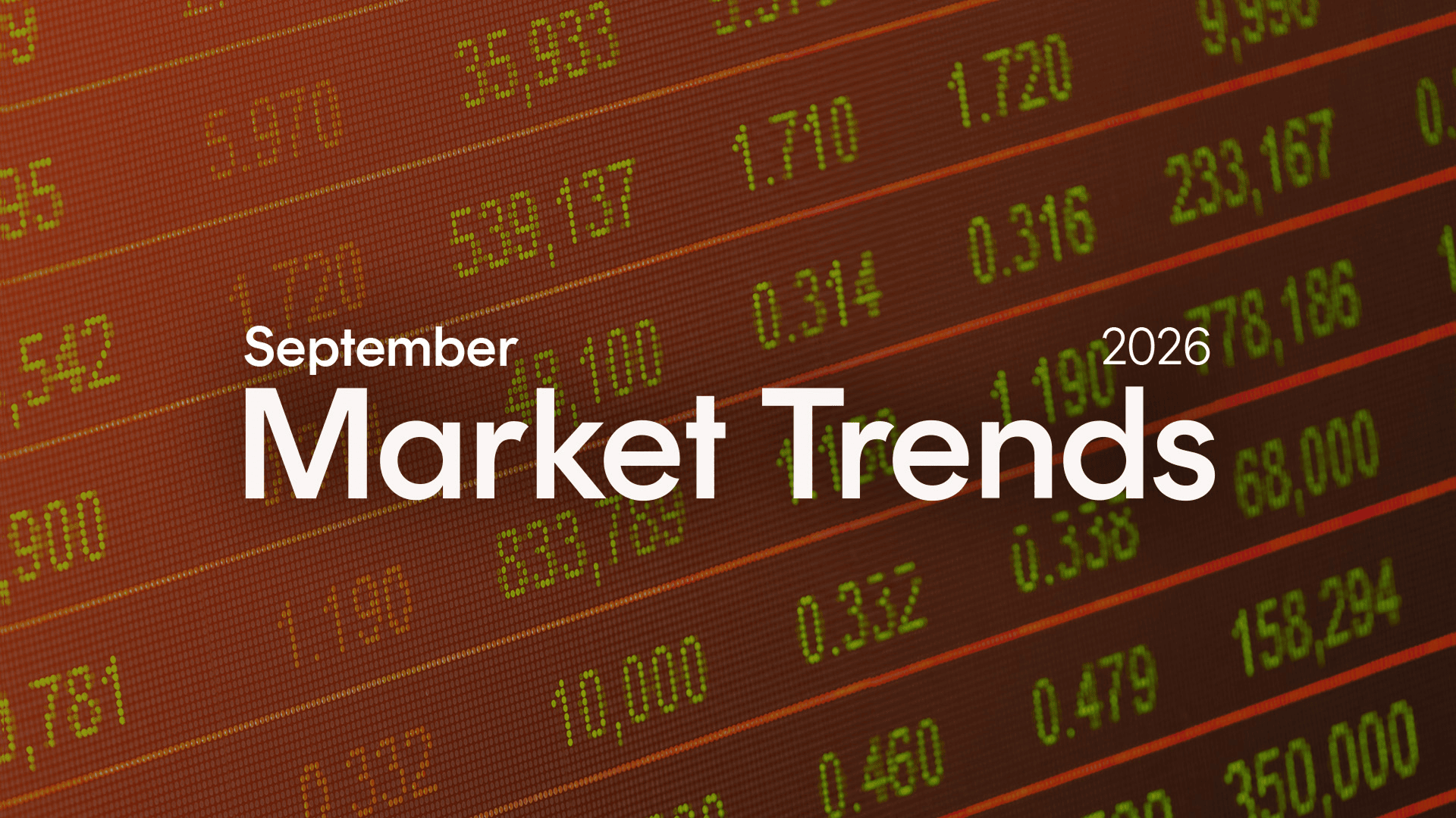 Market Trends: September 2026